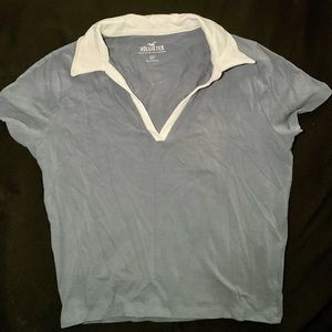 Baby T from Hollister. White collar with blue gray. medium.
